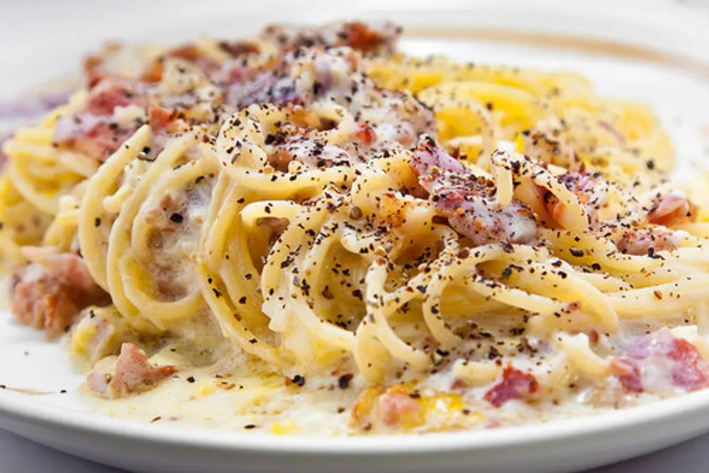 Carbonara with Bacon and Eggs