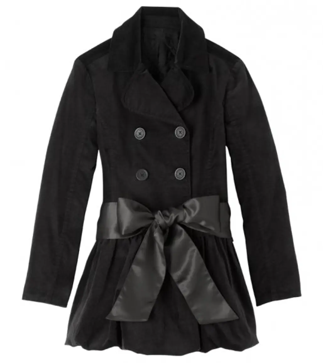 Justice for Girls Party Coat with Bow