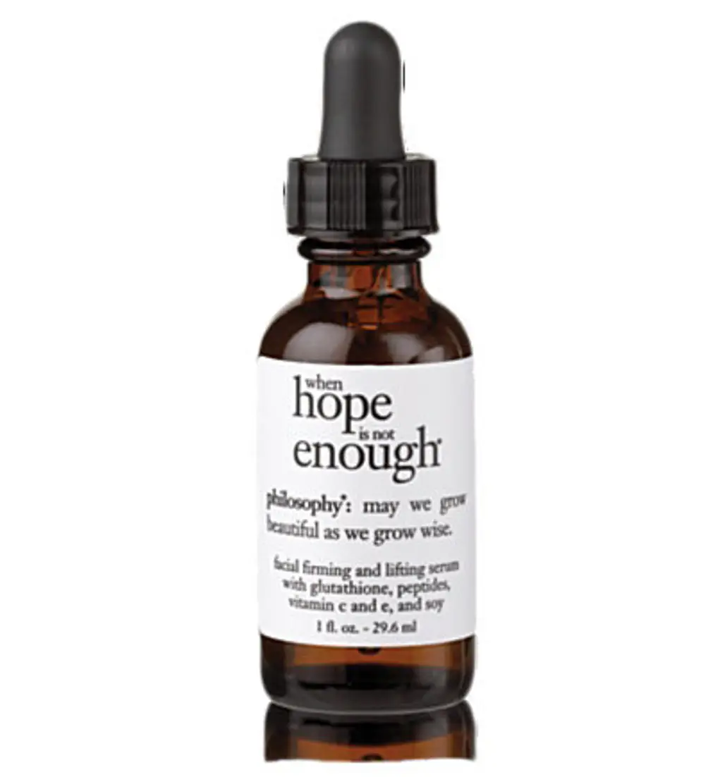 Philosophy when Hope is Not Enough Serum