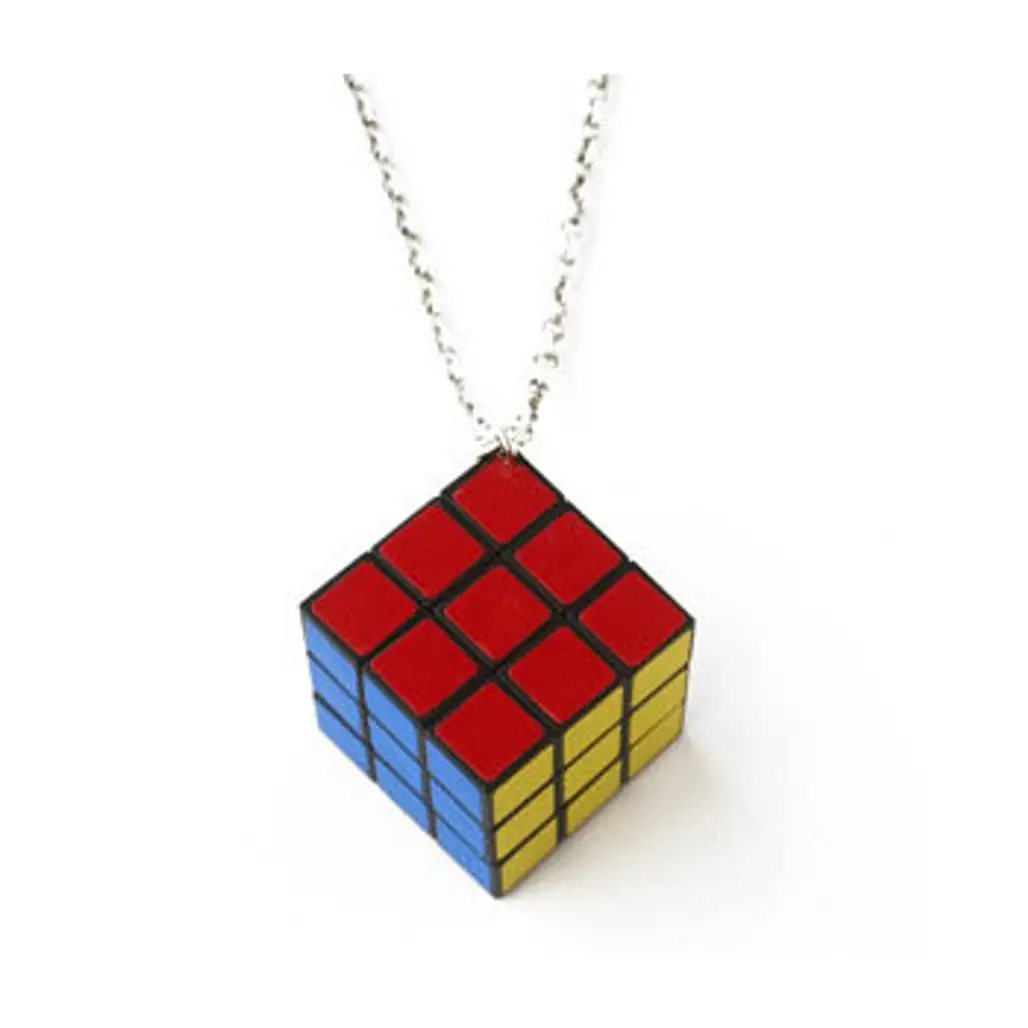 Rubix Cube Necklace