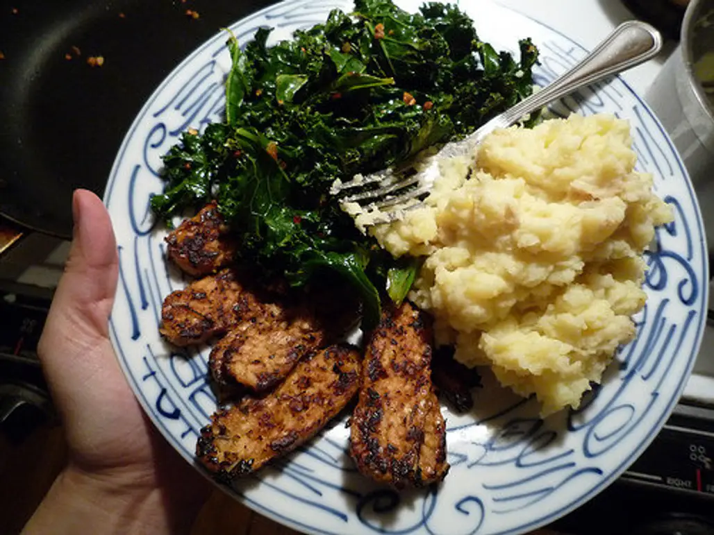 Mashed Potatoes with Kale and Olive Oil