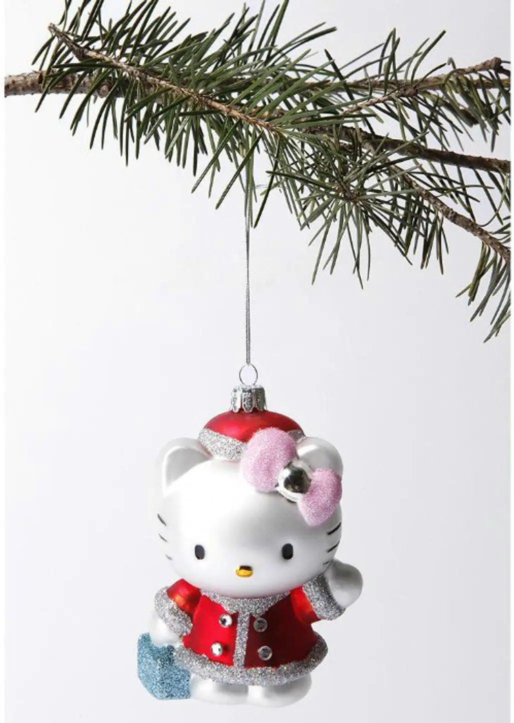 Hello Kitty Blown Glass Ornament
