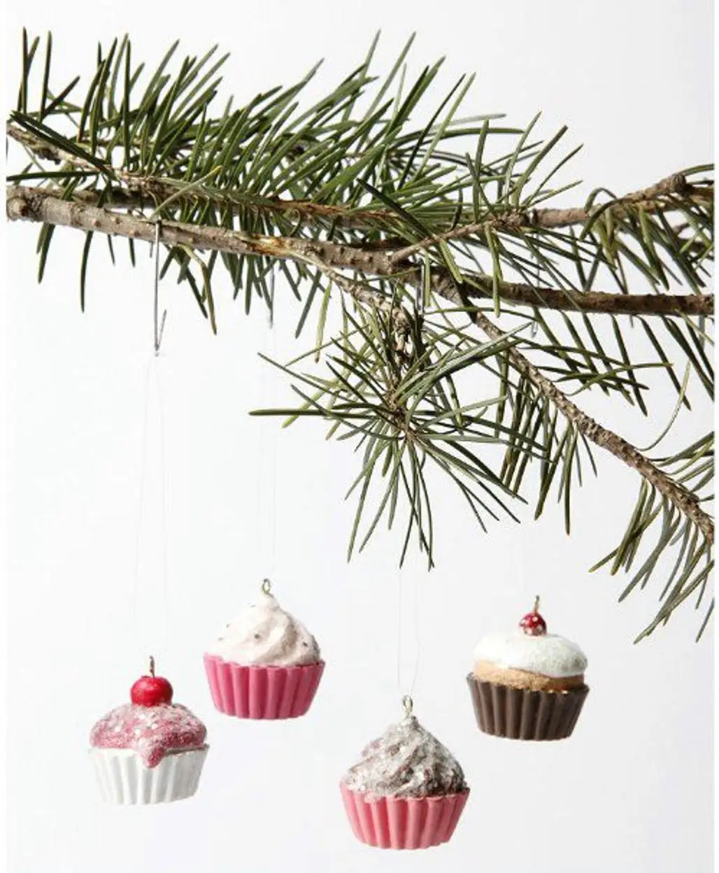 Mini Cupcake Ornament Set