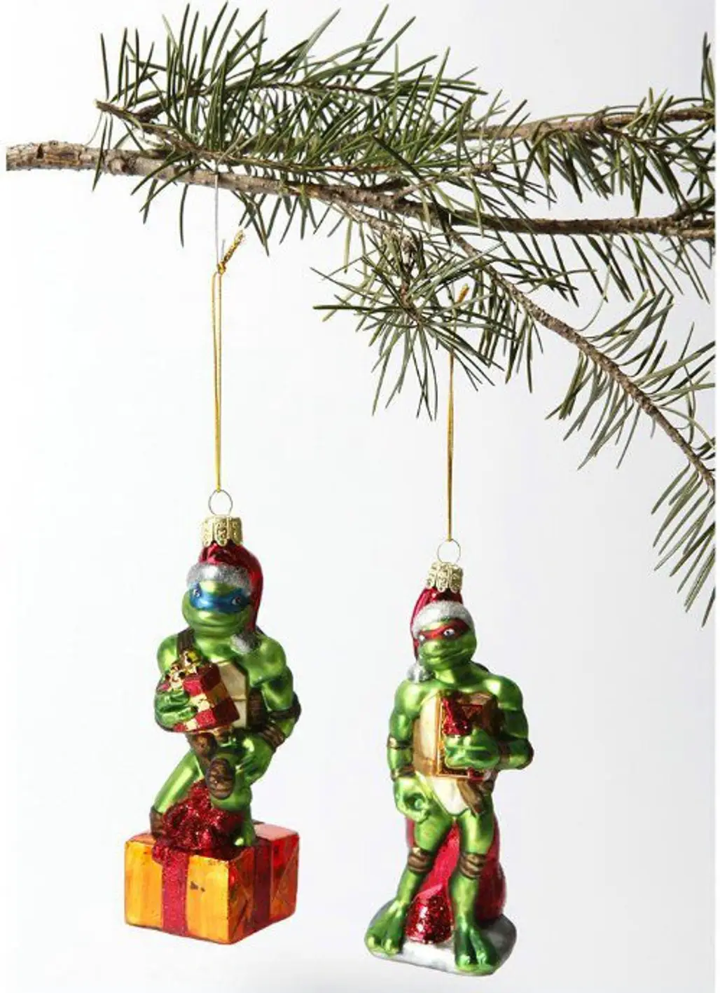 Teenage Mutant Ninja Turtles Blown Glass Ornaments