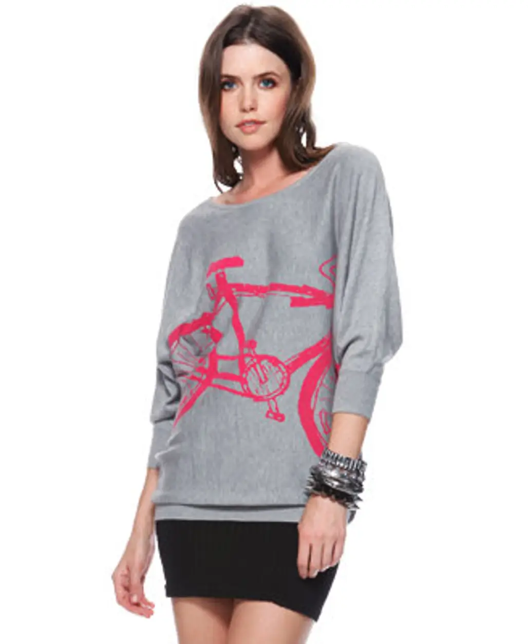Bicycle Print Sweater
