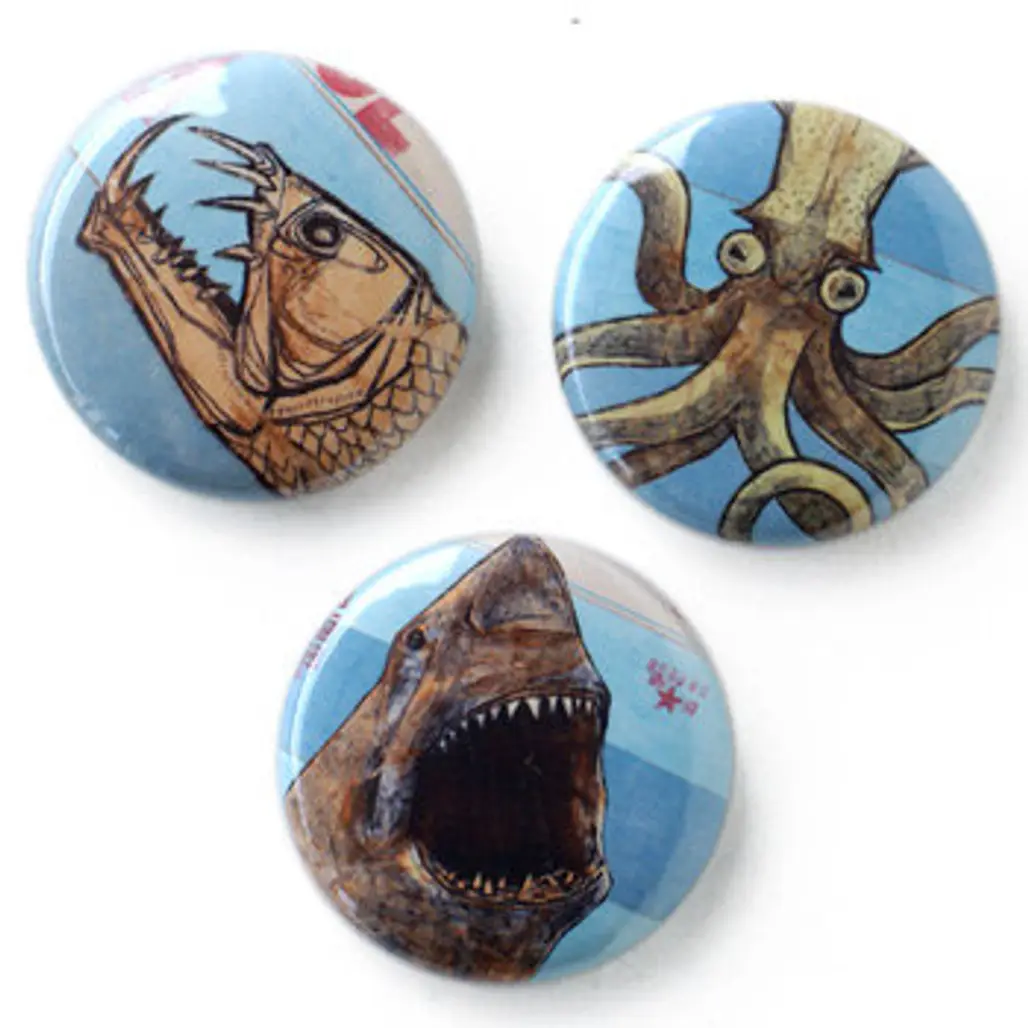 Pin Set - Creatures of the Deep