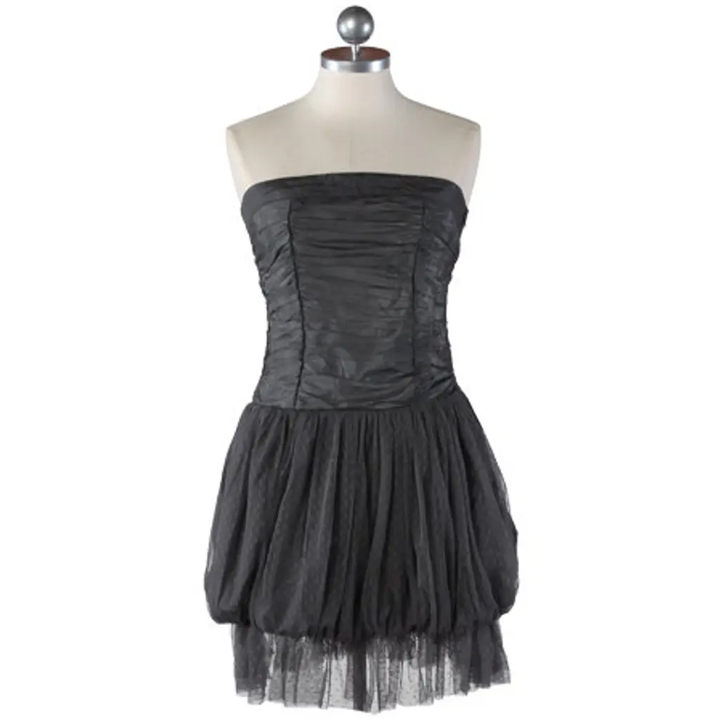 Material Girl Ruched Strapless Dress