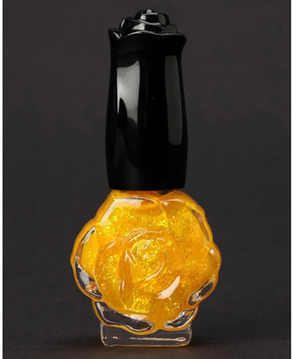 Anna Sui Large Sparkle Nail Polish in Yellow