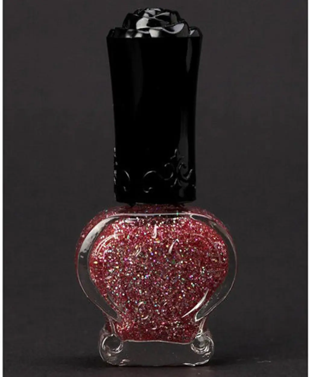Anna Sui Medium Sparkle Nail Polish in Dark Pink