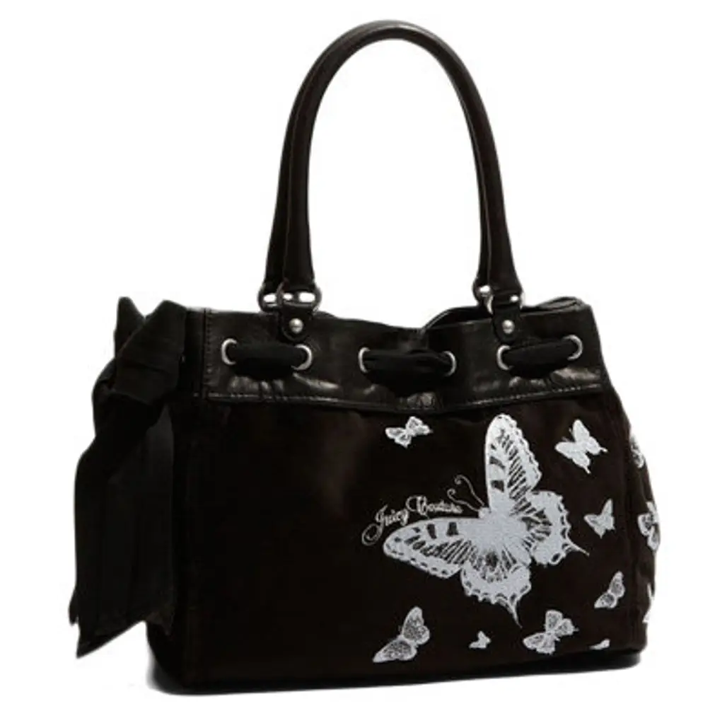 Juicy Couture Butterfly Daydreamer Velour Tote