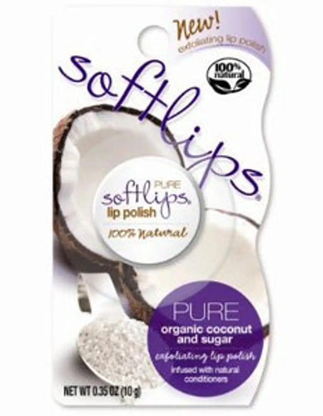 Softlips PURE Organic Coconut and Sugar Exfoliating Lip Polish
