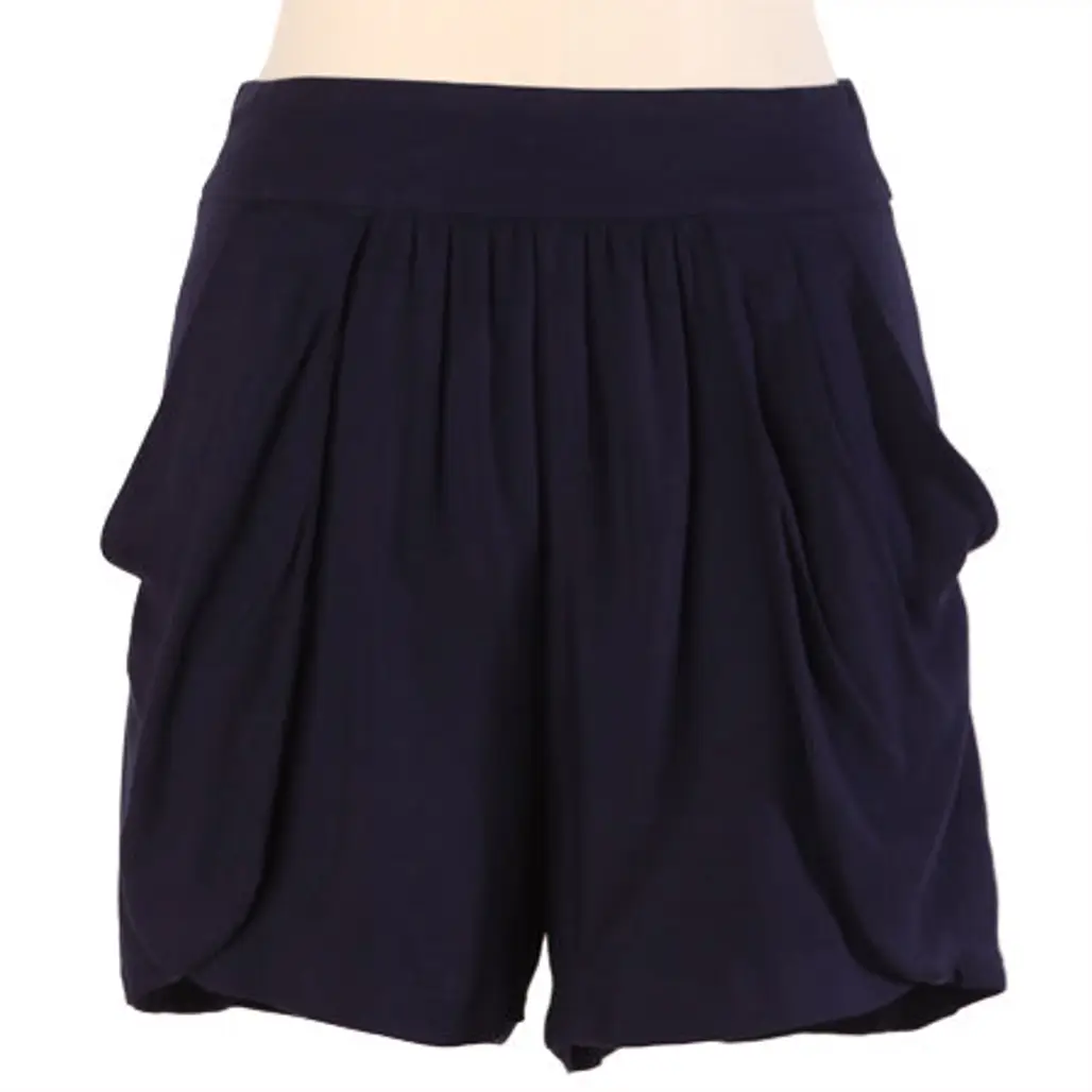 Slouch Pouch Navy Shorts