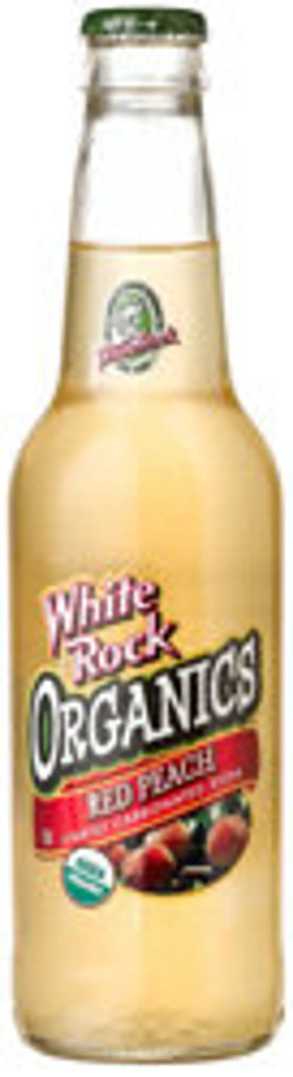 White Rock Red Peach Organic Soda