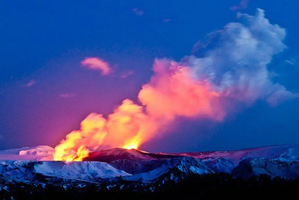 The Eruption of an Icelandic Volcano