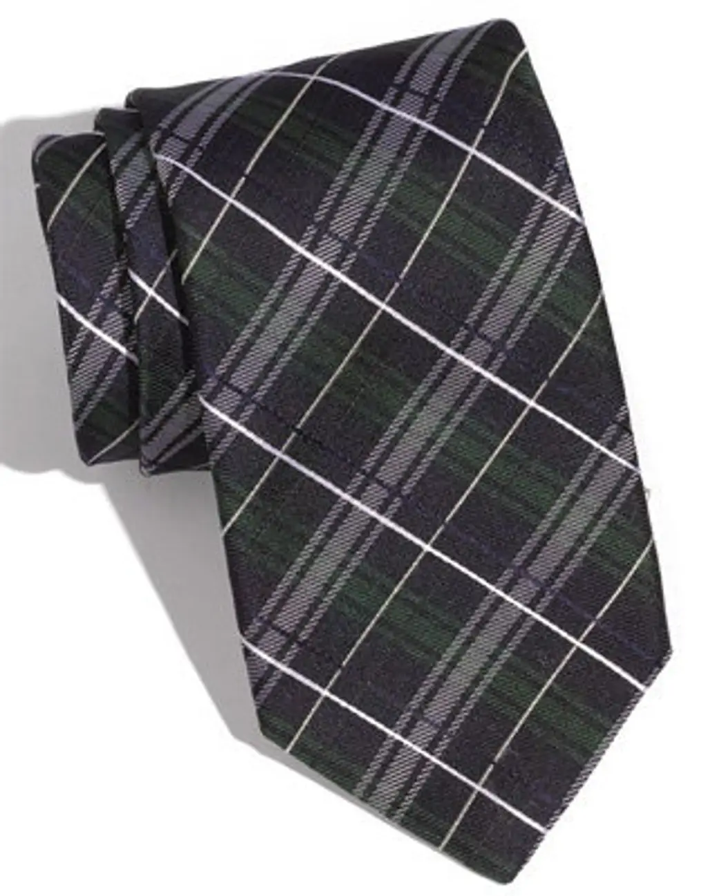 1901 Woven Silk Tie: Plaid