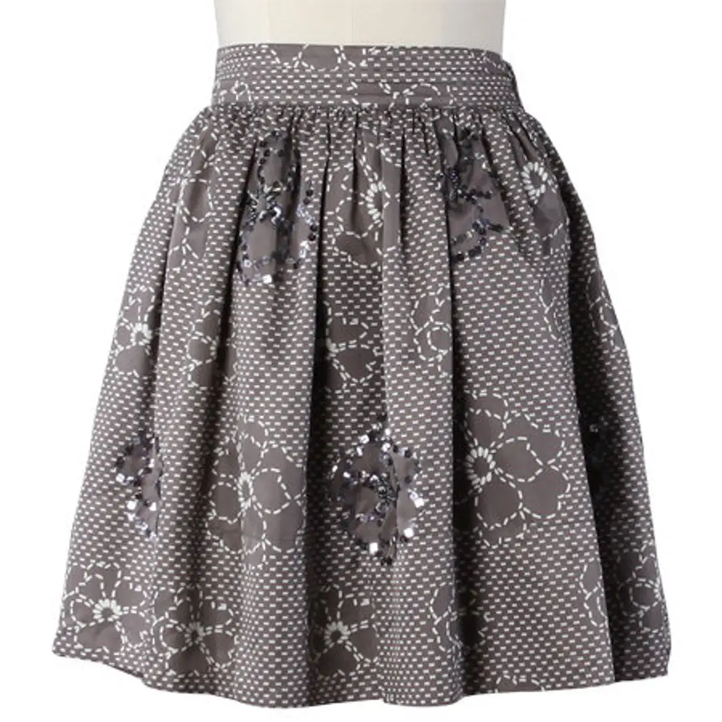 Floral Fantasy Sequin Skirt