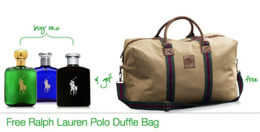 Free Ralph Lauren Polo Duffle Bag