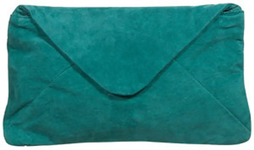 Topshop Suede Envelope Clutch Bag