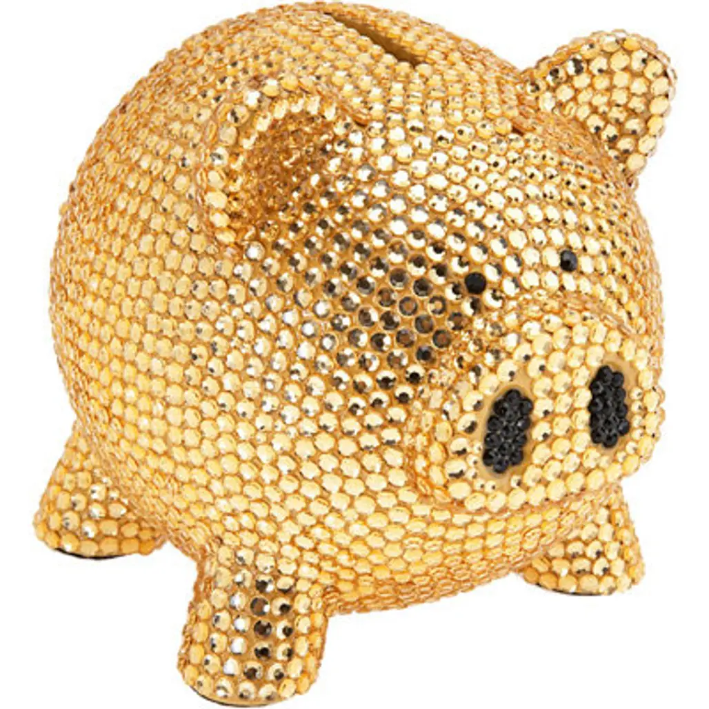 Trumpette Rhinestone Piggy Bank