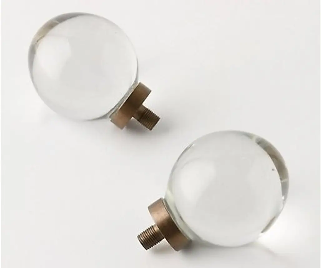 Anthropologie Oeuf Glass Finials