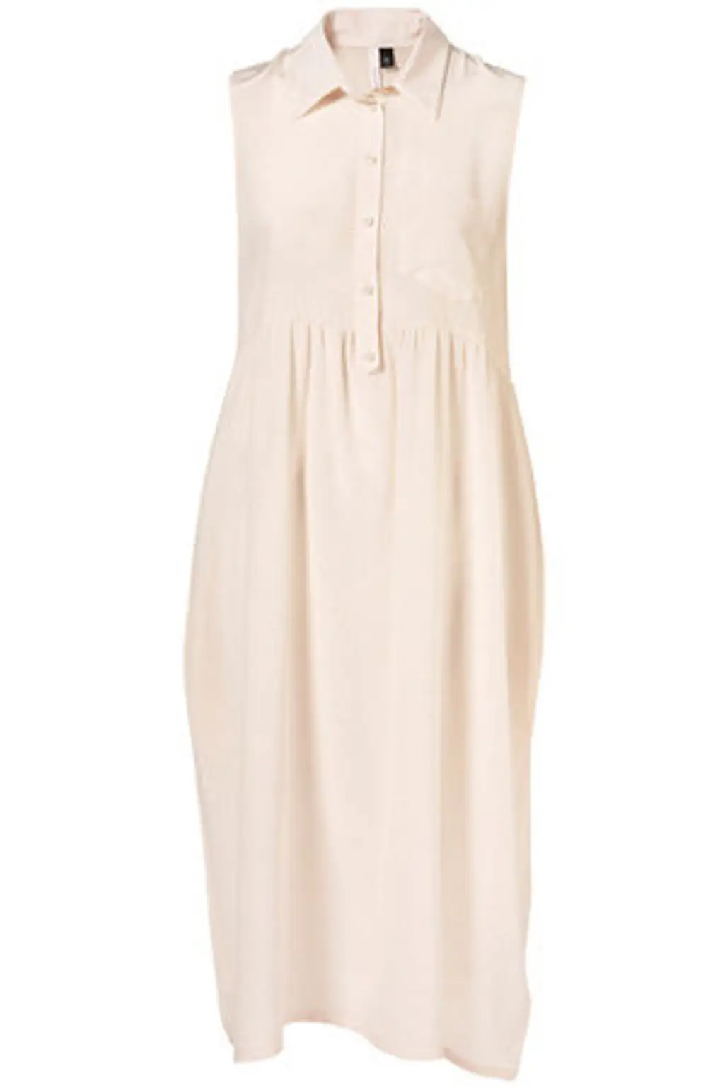 Topshop Ivory Silk Midi Dress by Boutique