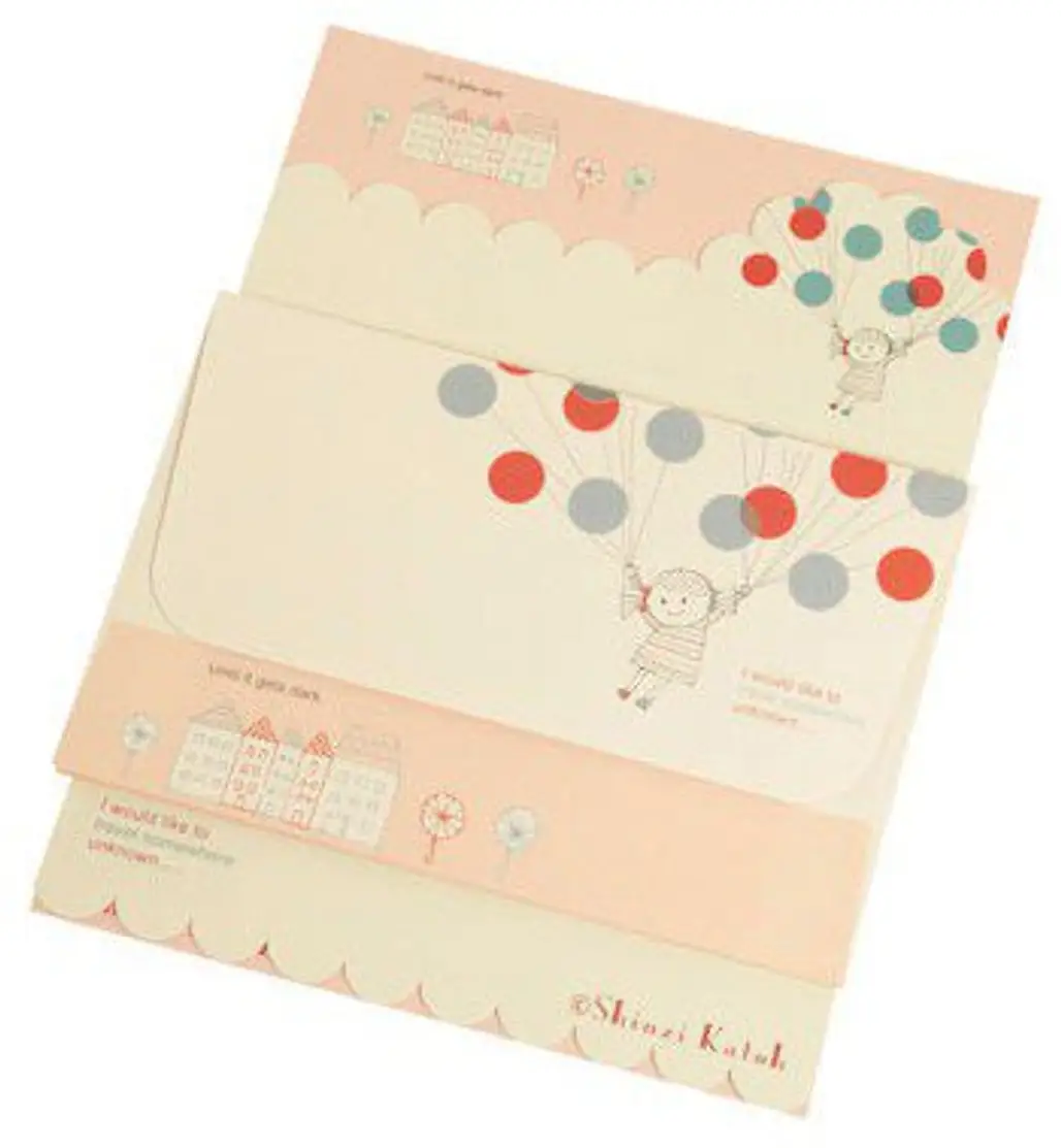 99 Cute Balloons Stationery Set
