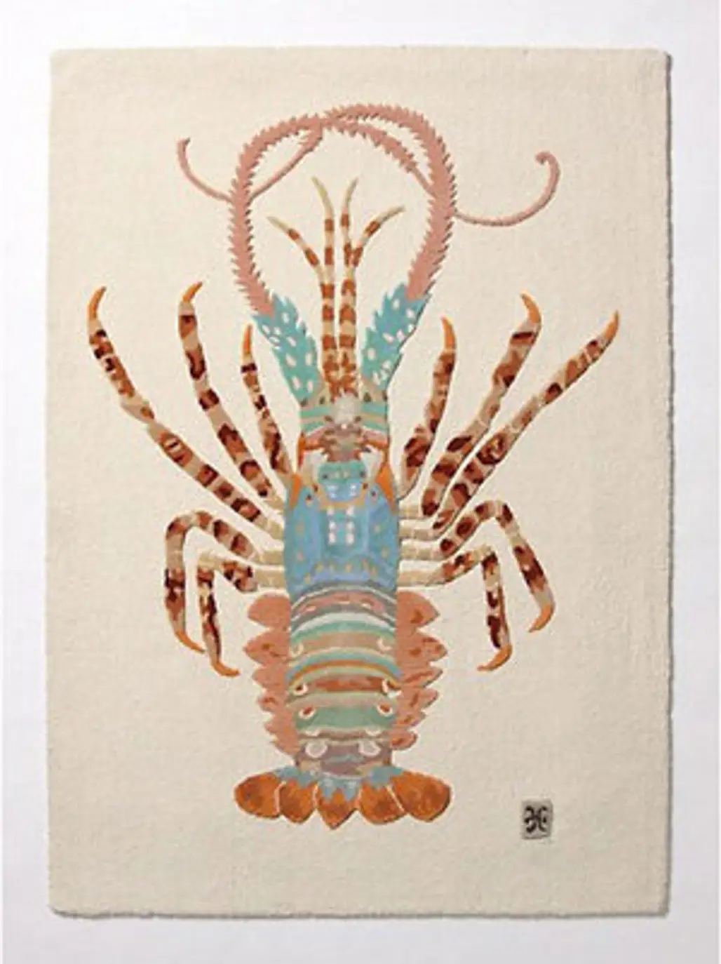 Anthropologie Spiny Lobster Rug