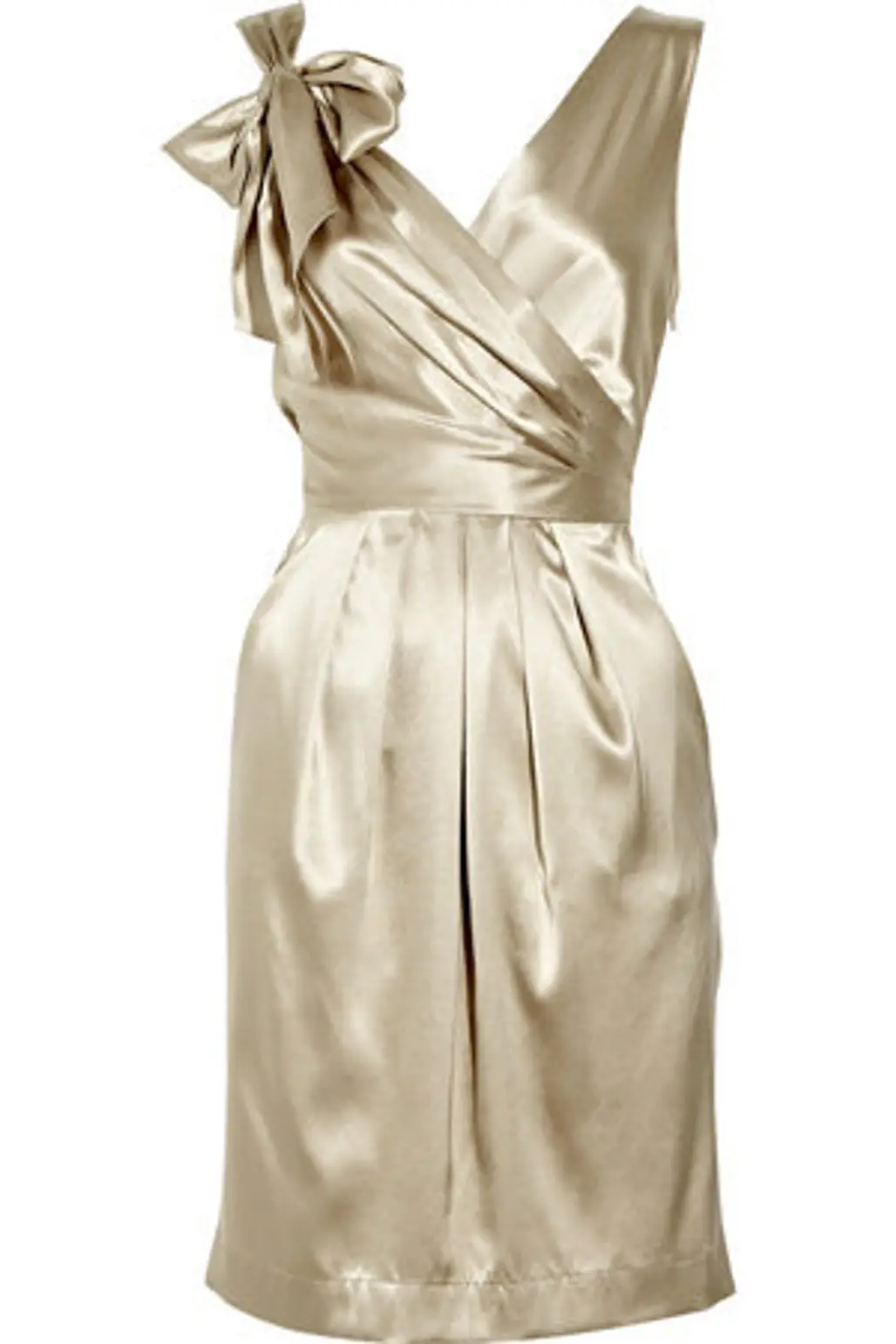 DKNY Stretch Silk Wrap-Effect Dress