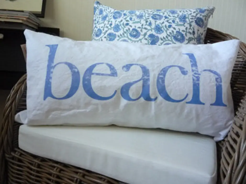 Coastal Chic Beach Lumbar Pillow