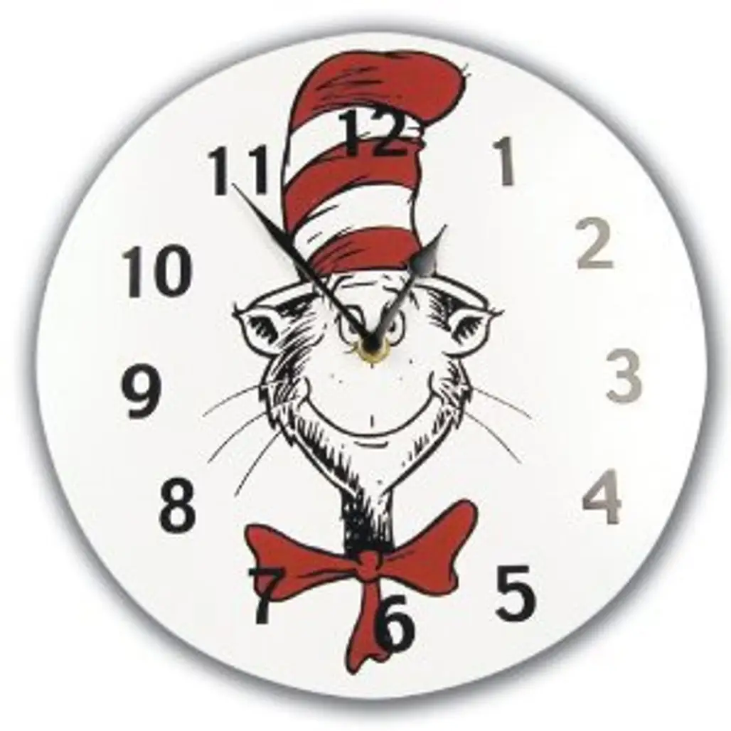 Cat in the Hat Wall Clock