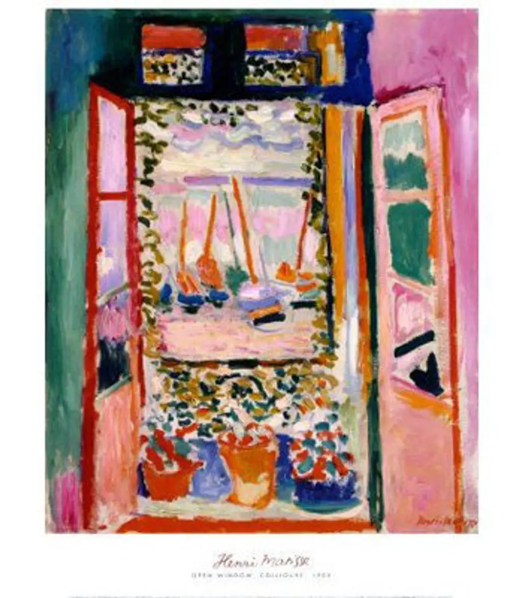 Open Window, Collioure, 1905 Art Poster Print by Henri Matisse