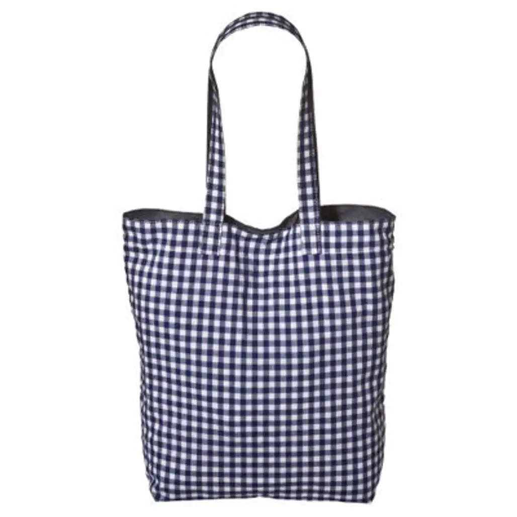 Mossimo Blue Gingham Tote