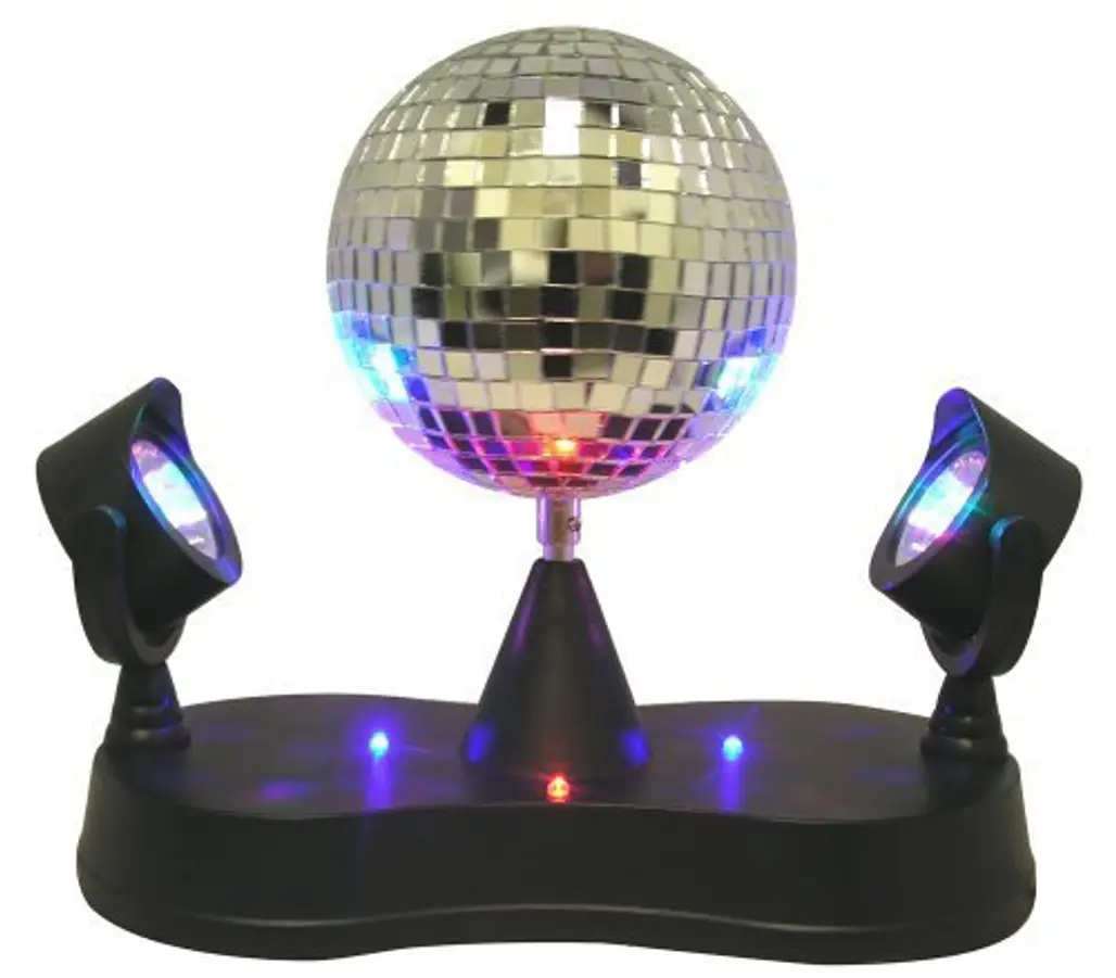 Mirror Ball with Twin Projector Lamp