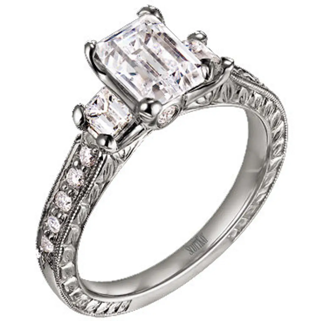 Scott Kay Emerald Cut Engagement Ring