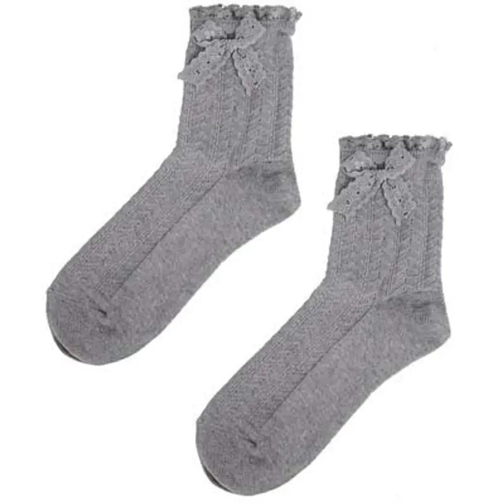 Forever21 Lace Trimmed Socks