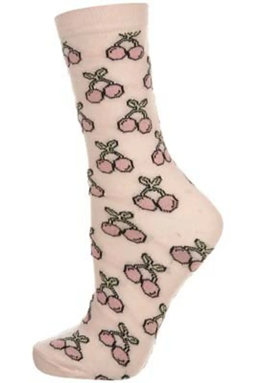 Topshop Pink Cherries Socks