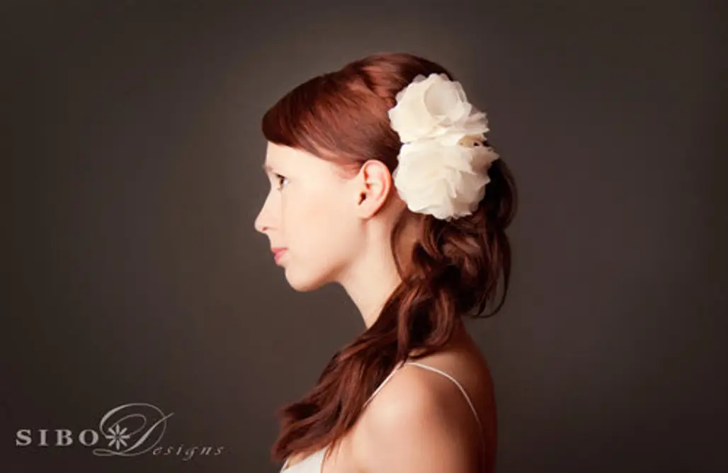 Ivory Bridal Hairpiece