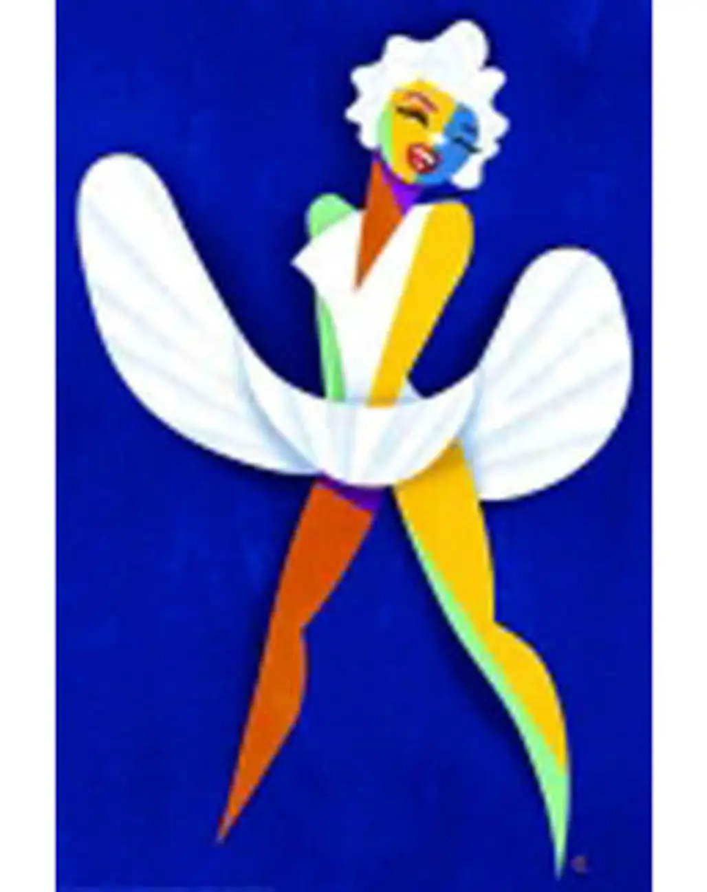 Blue Pop Art Marilyn Monroe Cowles Poster