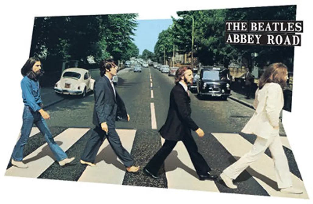3D Beatles Abbey Road Lenticular Poster