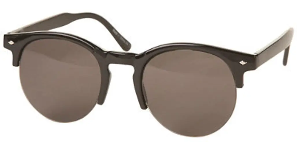 Topshop Rounded Flat Top Sunglasses
