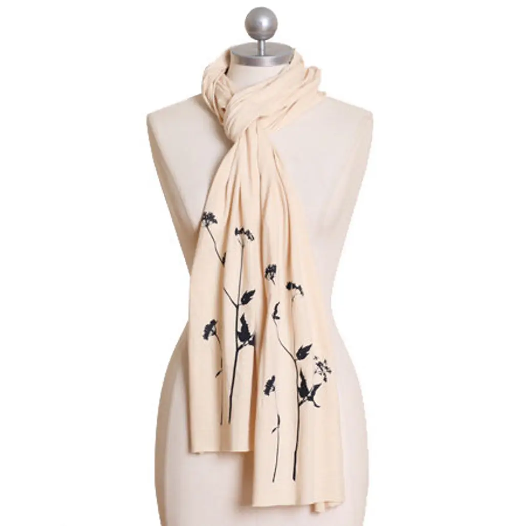 Out on a Limb Cream Indie Scarf
