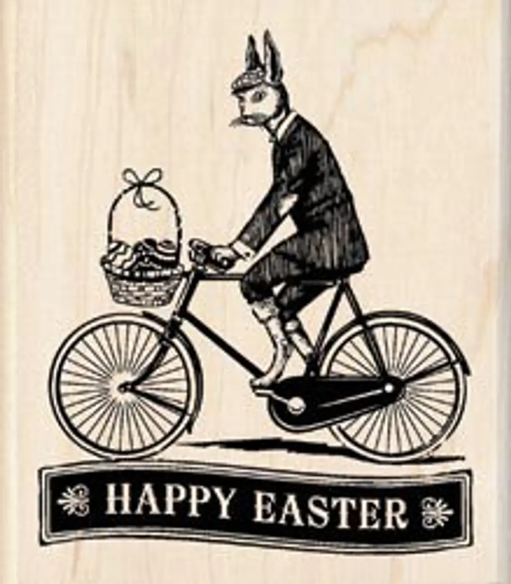 Inkadinkado Mounted Rubber Stamp “Easter Delivery”