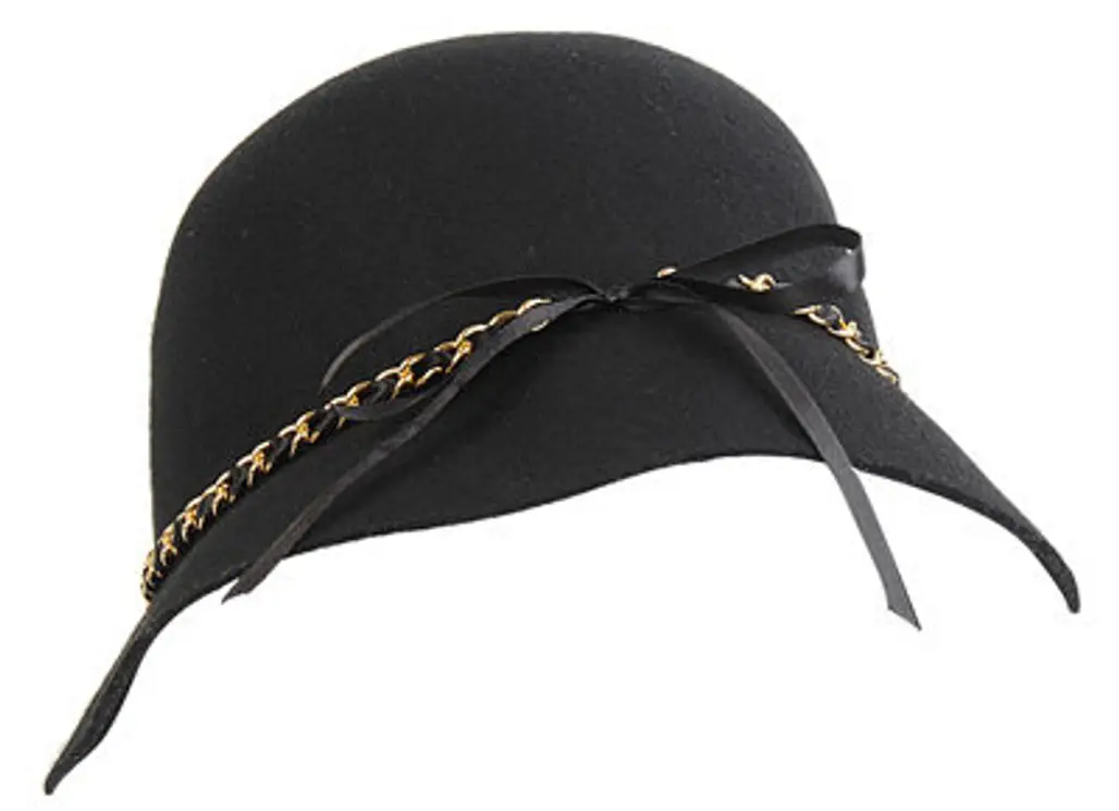 Chain Trim Cloche Hat