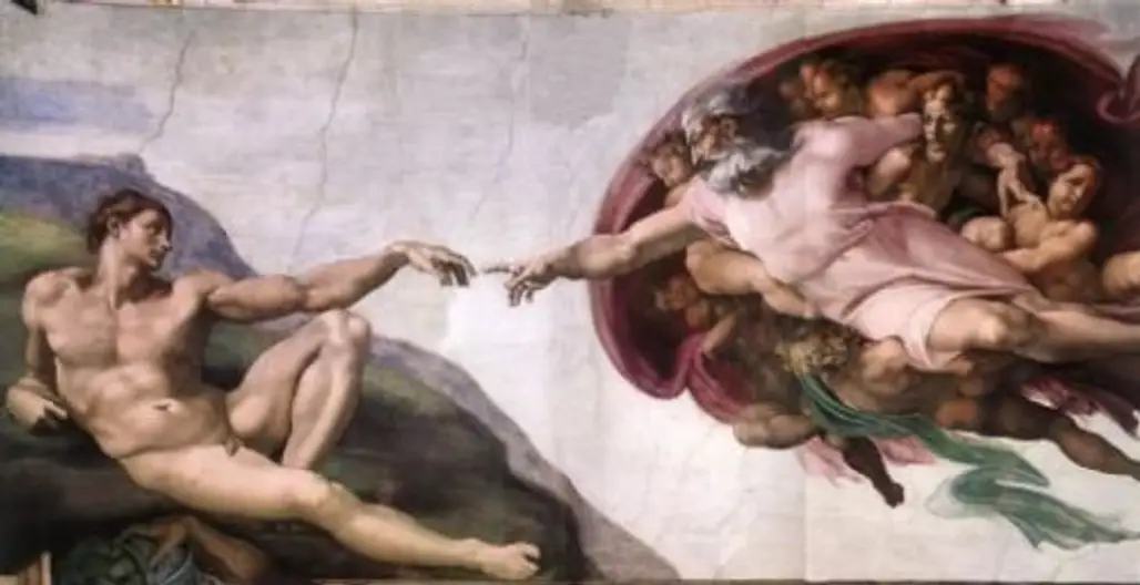 The Creation on Adam by Michelangelo