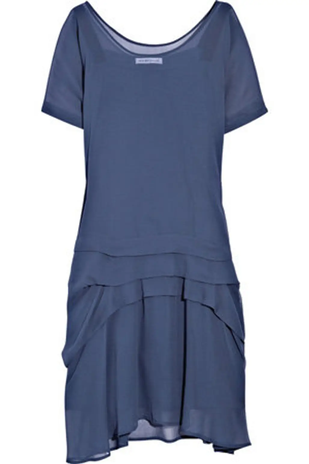 See by Chloé Pleat-Detailed Chiffon Dress