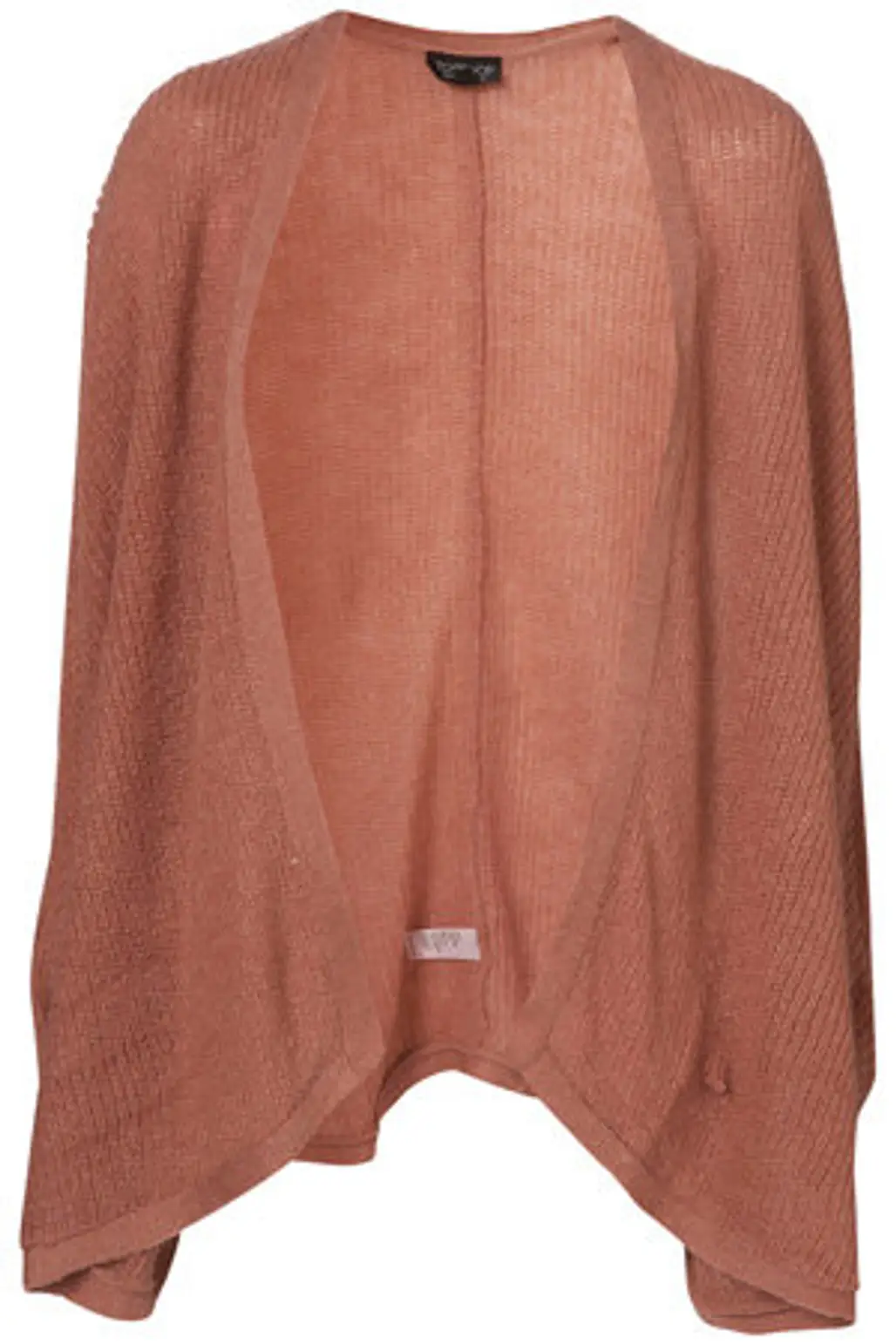 Topshop Knitted Rose Rib Cape Cardigan
