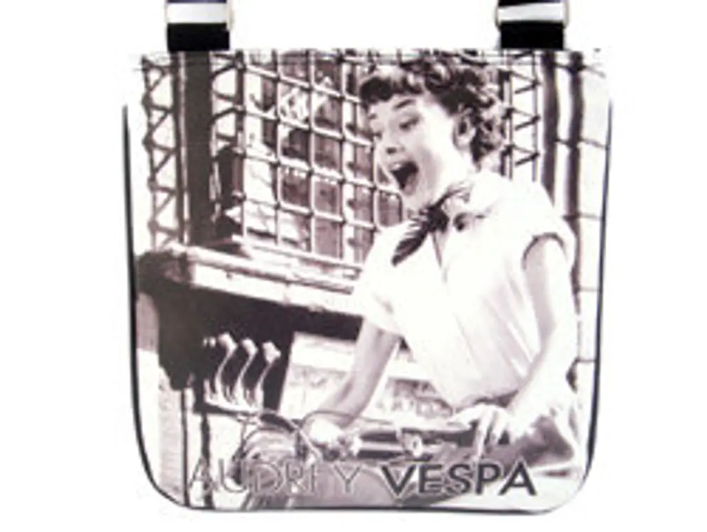 Audrey Hepburn Retro Vespa Sling Messenger Bag Purse