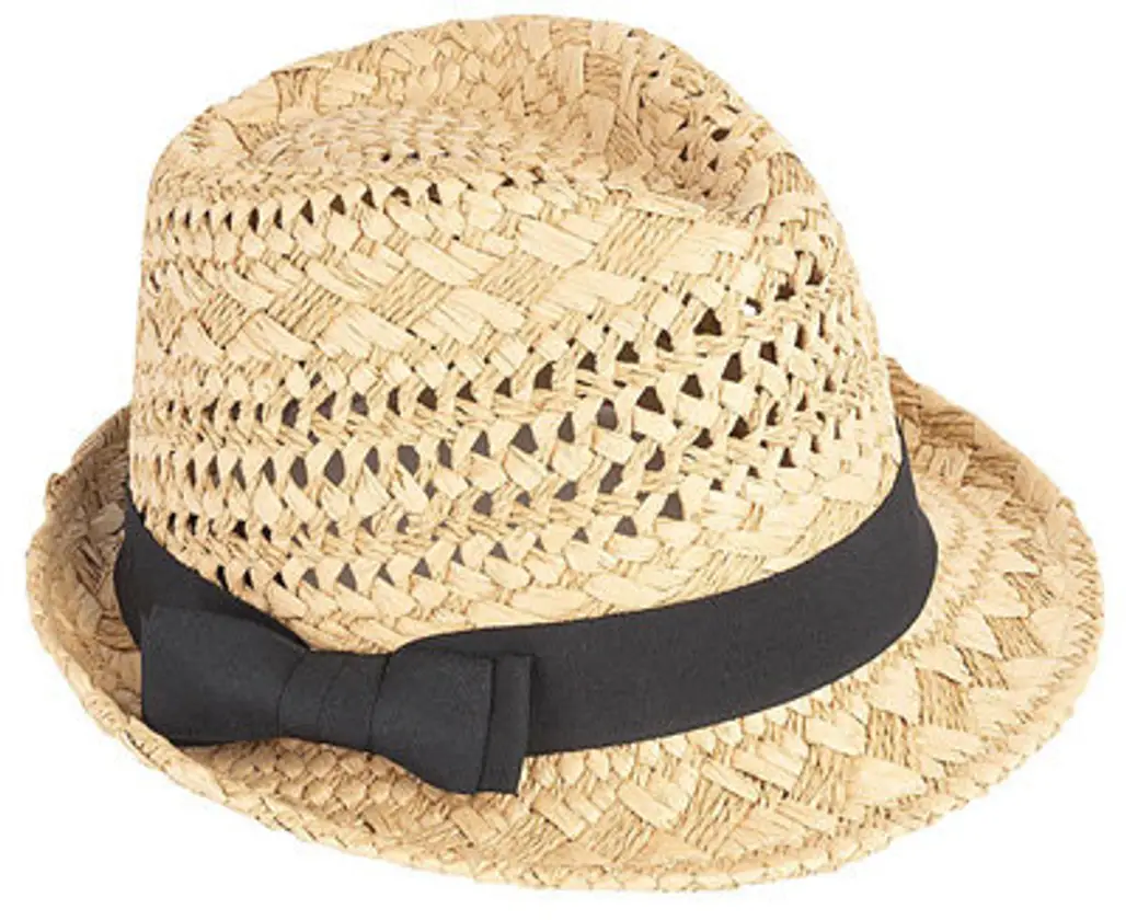 Dorothy Perkins Natural Trilby with Black Band