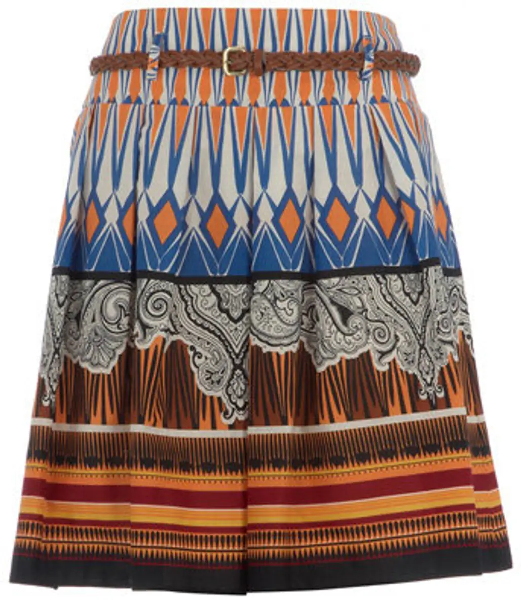 Dorothy Perkins Petite Tribal Print Skirt