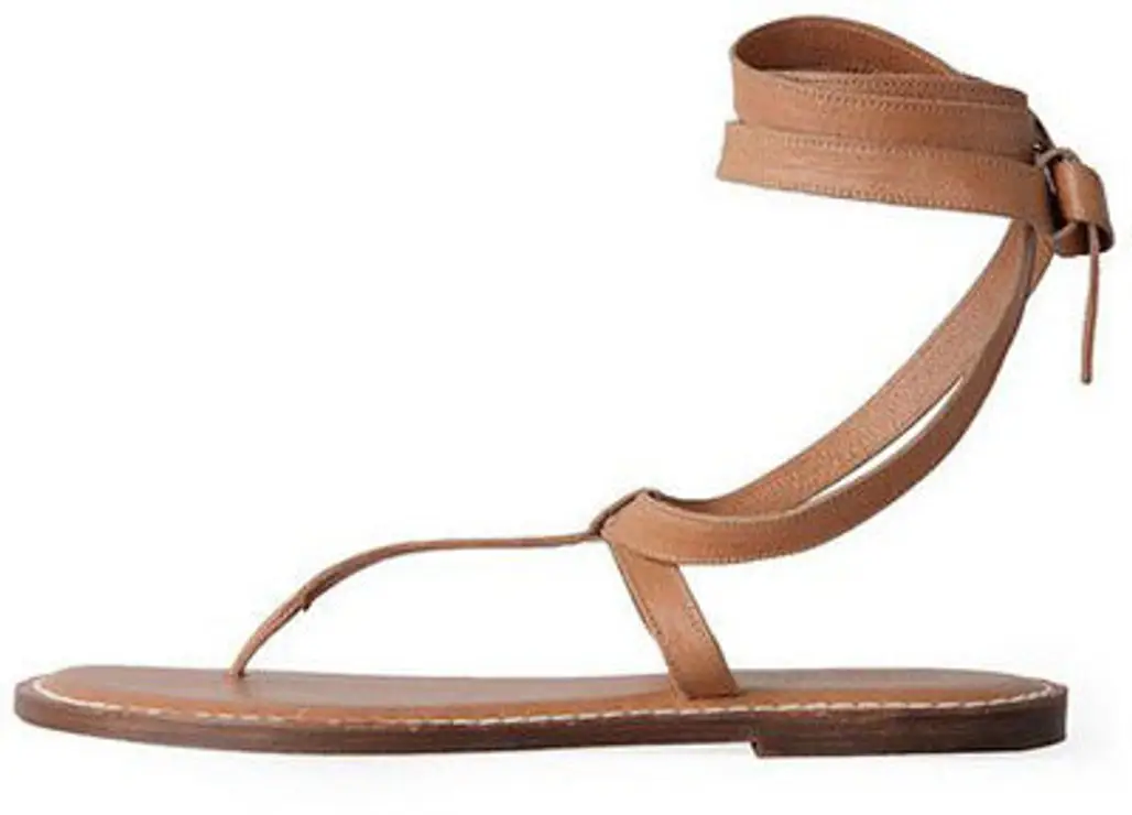 Bernardo Vingtage Couture Tie Flat Sandal